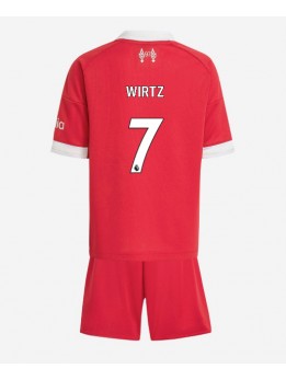 Liverpool Florian Wirtz #7 Replika Hemmakläder Barn 2025-26 Kortärmad (+ byxor)